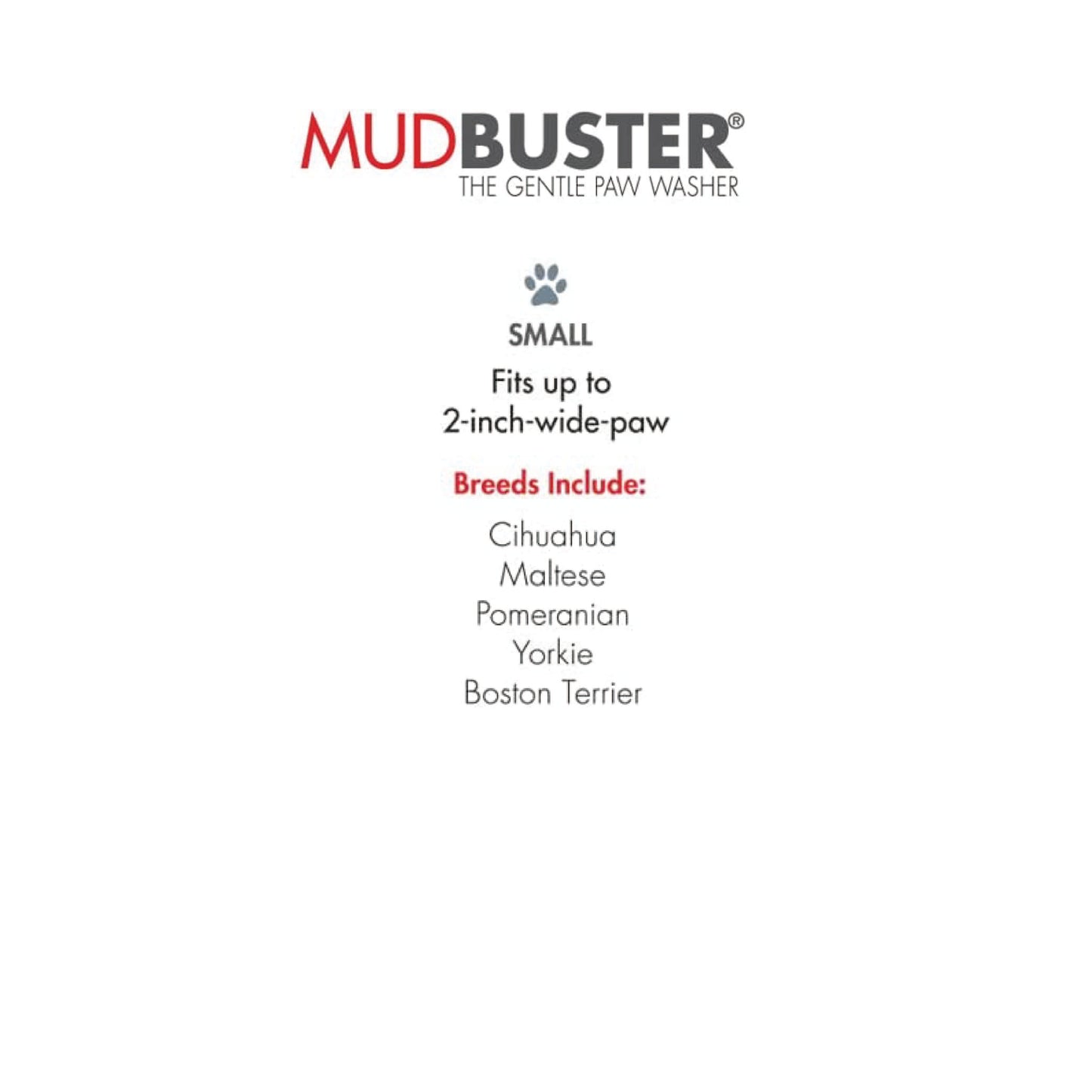 Dexas - Le nettoyeur de pattes de chien Mudbuster (petit, gris)