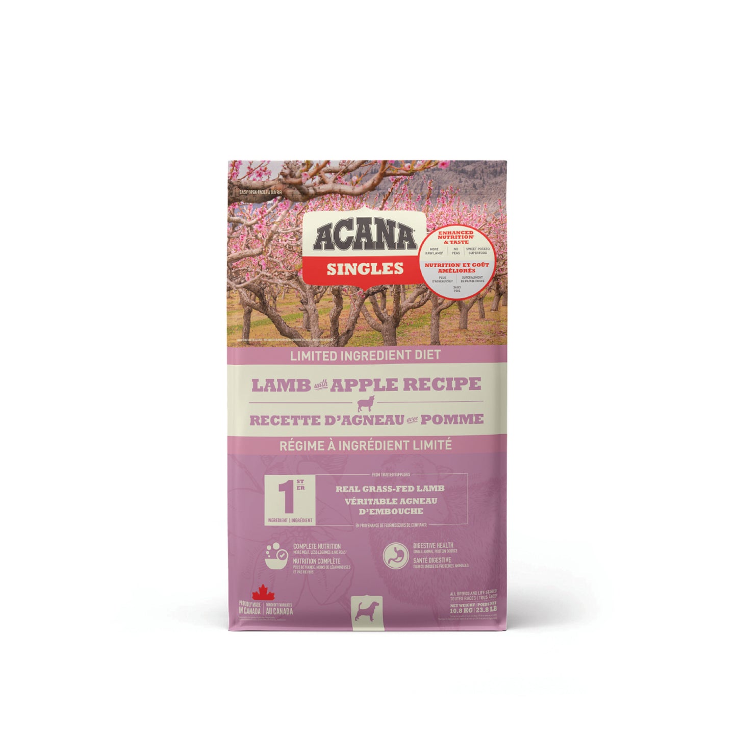 ACANA Singles Lamb and Apple Dog Food 10.8 kg