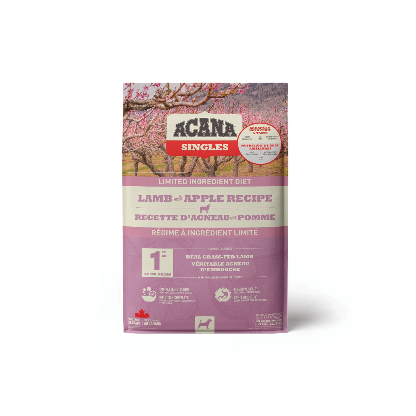 ACANA Singles Lamb and Apple Dog Food 5.4 kg
