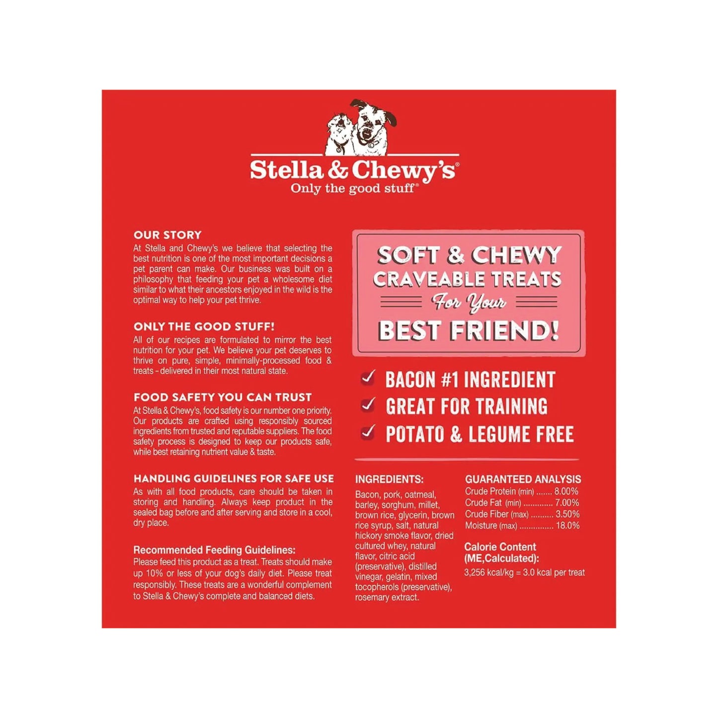 Stella & Chewy's - Gâteries pour chien Crav'n Bac'n Bites™ au bacon et au porc