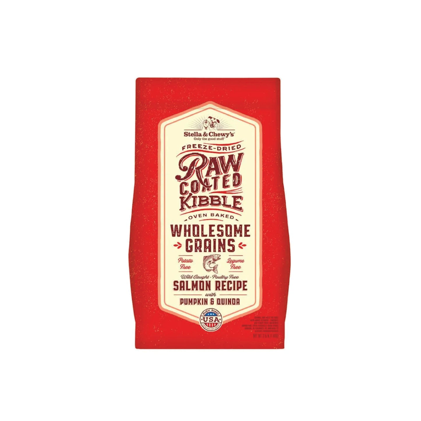 Stella & Chewy's - Wild-Caught Salmon with Pumpkin & Quinoa Recipe Raw Coated (with Grains)