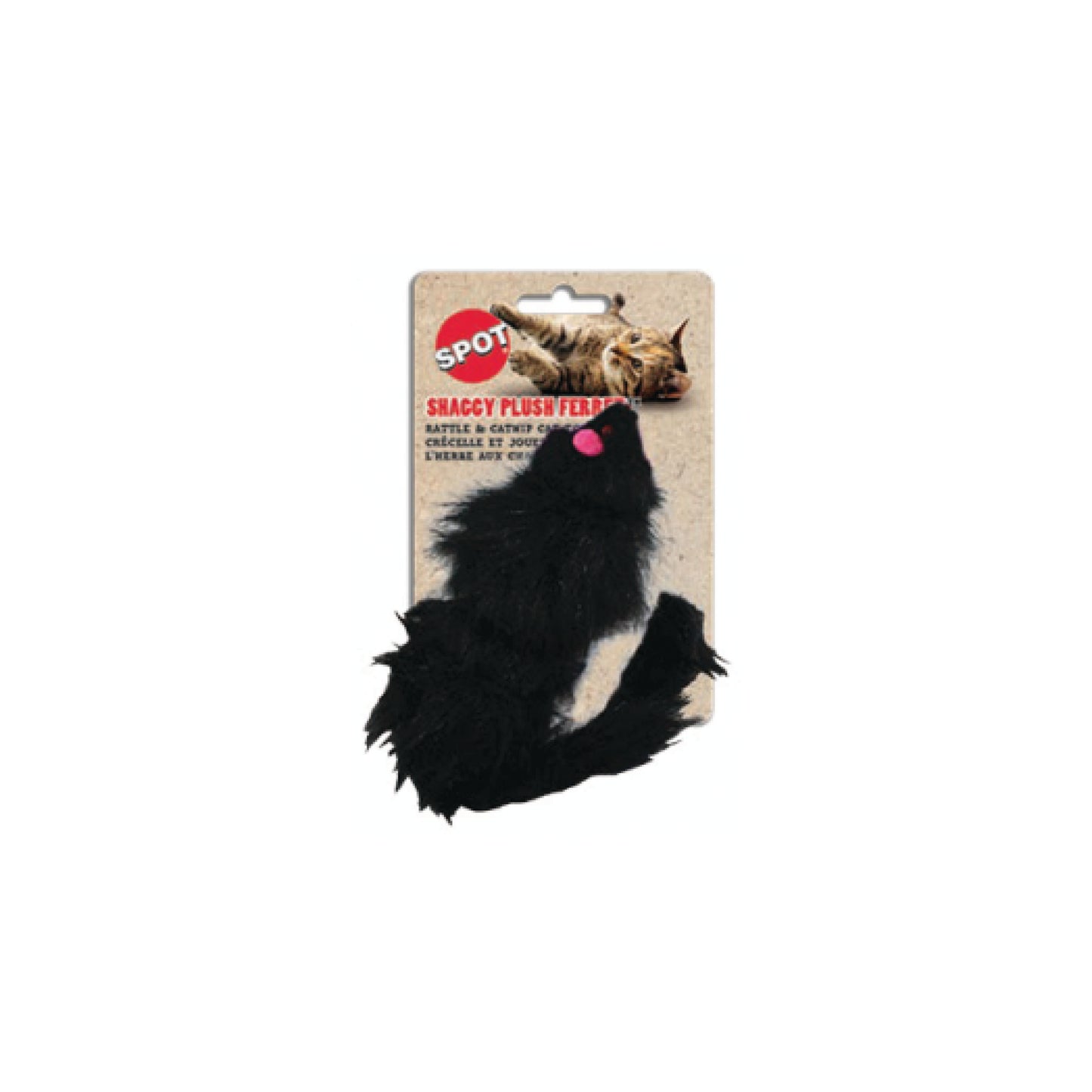 Spot - Furet en peluche avec hochet & herbe à chat