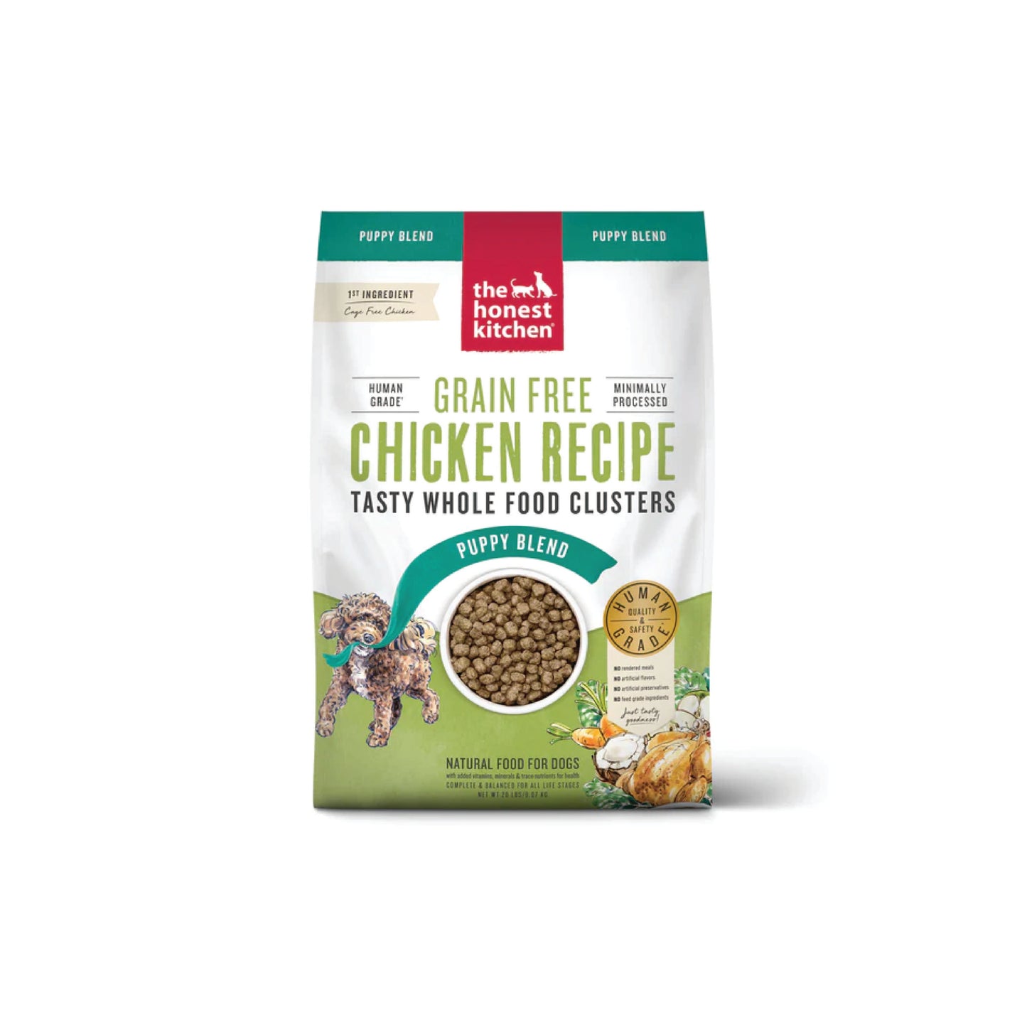 The Honest Kitchen - Whole Food Clusters pour chiots (au poulet, sans grains)