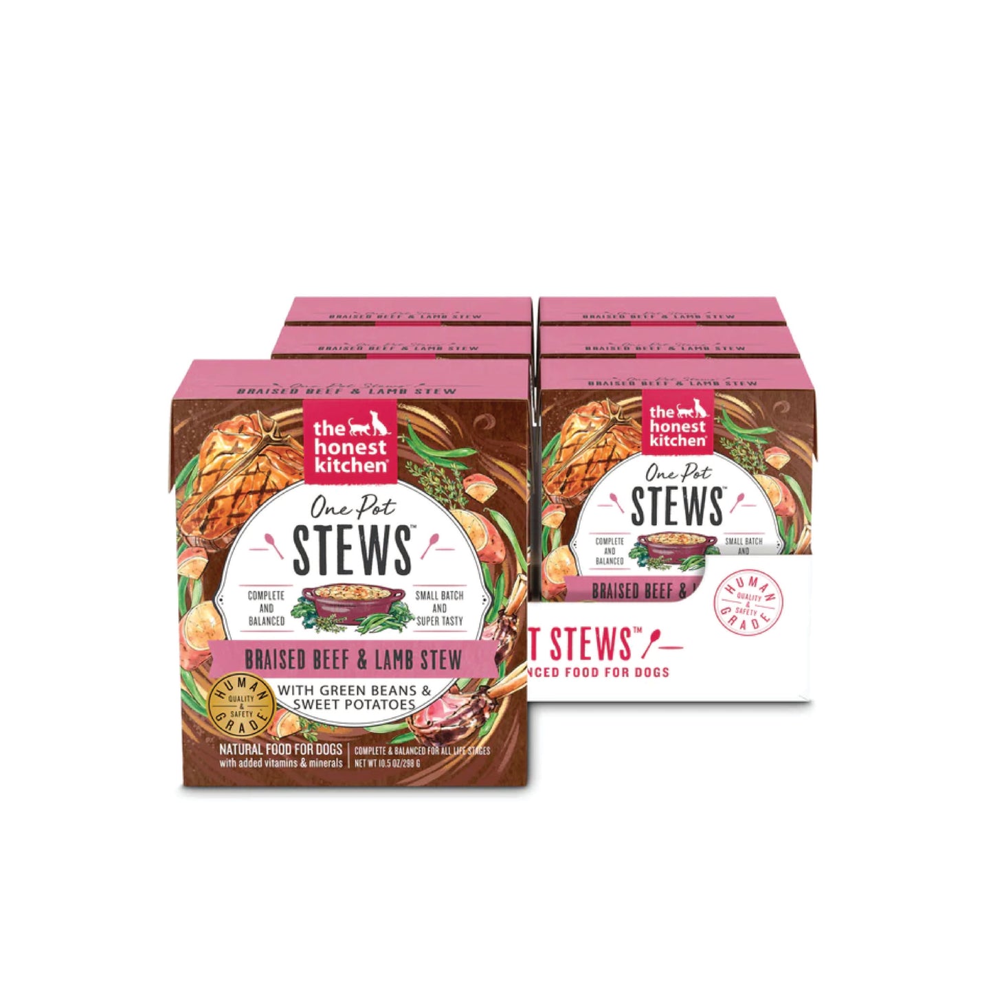 The Honest Kitchen - One Pot Stew Wet Dog Food with Braised Beef, Lamb, Green Beans & Sweet Potatoes