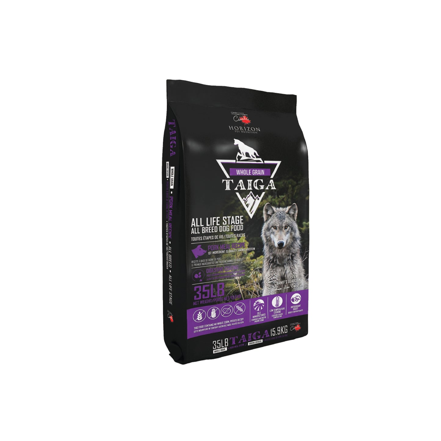 Taiga - Nourriture pour chien à tout stade de vie (au porc, avec grains)