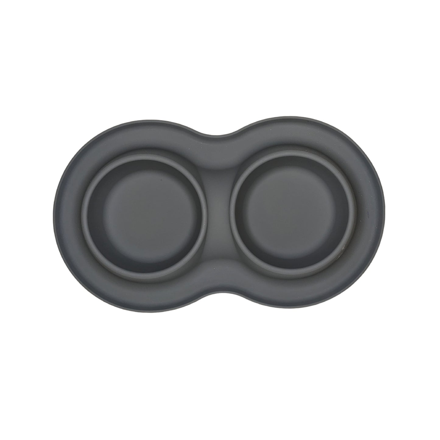 Trixie - Double Stainless Bowl with Silicone Stand (Grey)