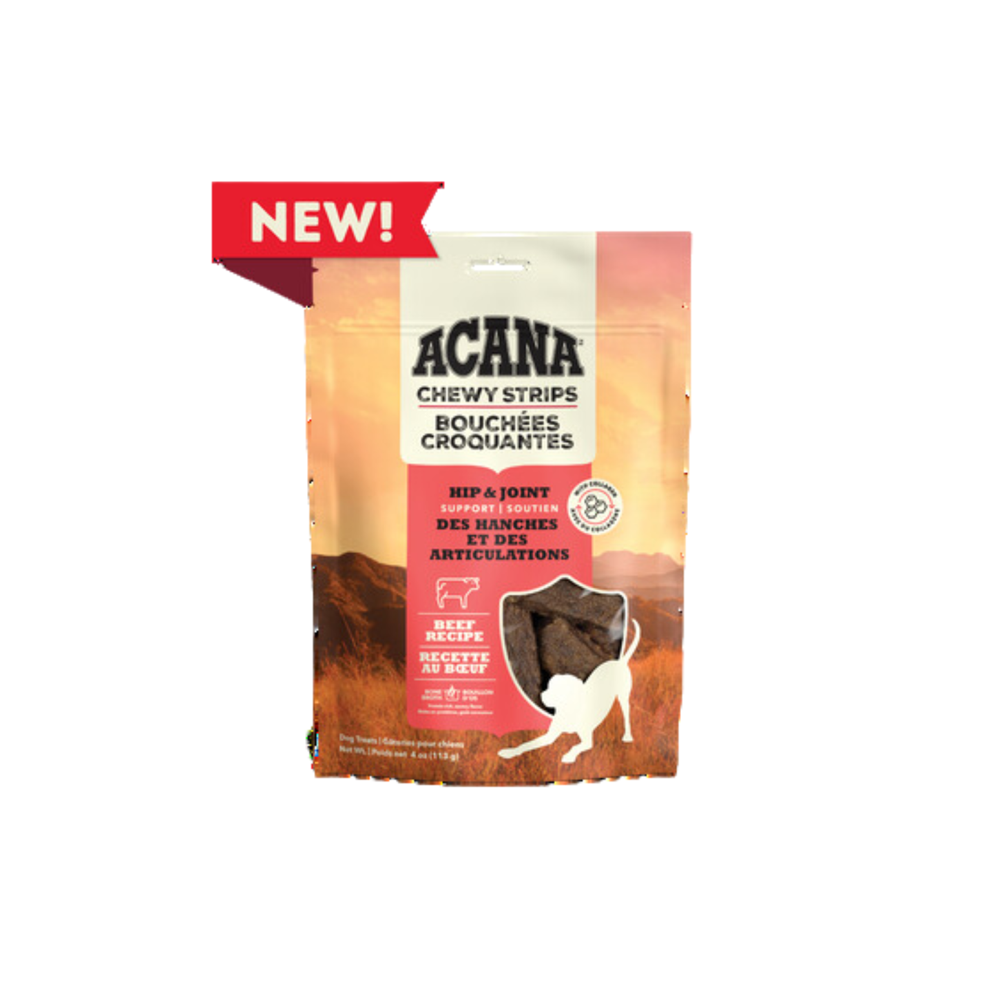 Acana - Chewy Strips Hip and Joint Support Dog Treats (Beef)