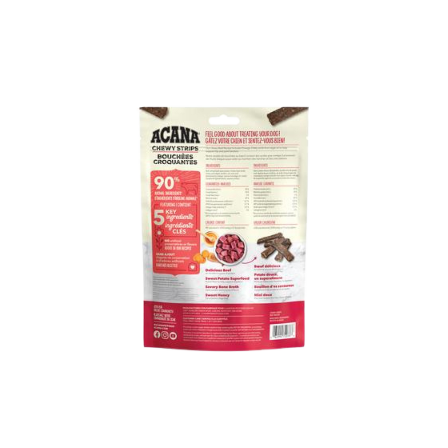 Acana - Chewy Strips Hip and Joint Support Dog Treats (Beef)