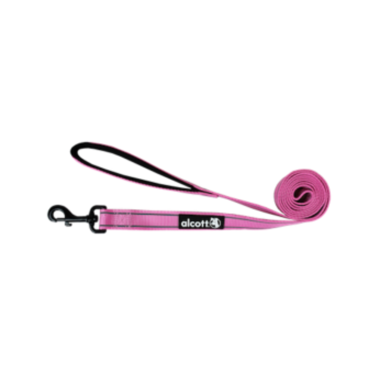 Alcott - Reflective Nylon Dog Leash with Padded Handle (Pink)