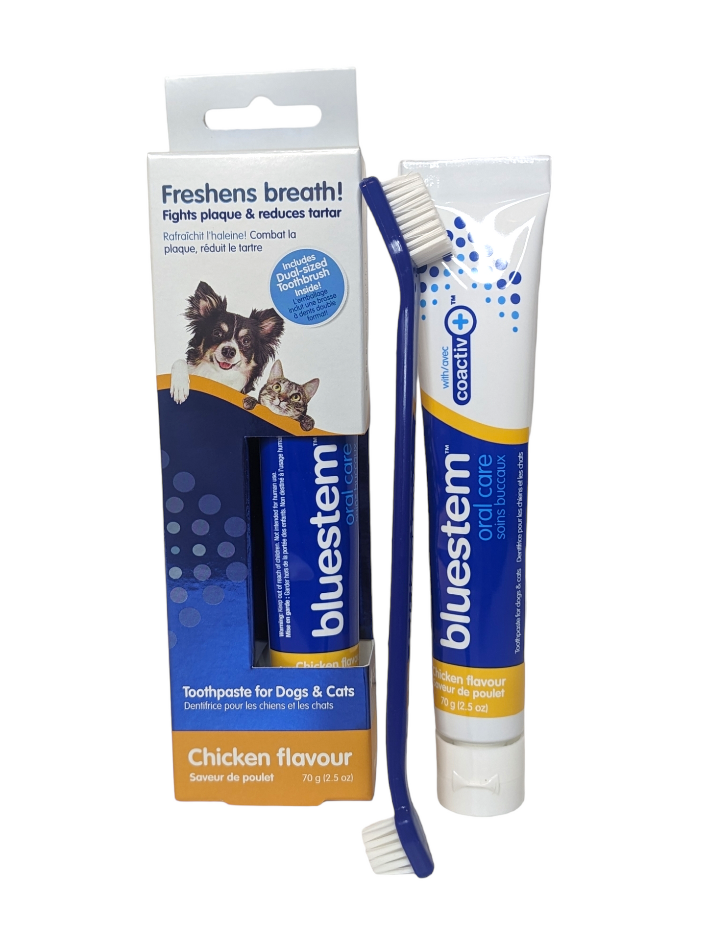 Bluestem - Toothpaste and Oral Care Kit for Dogs and Cats (Chicken)