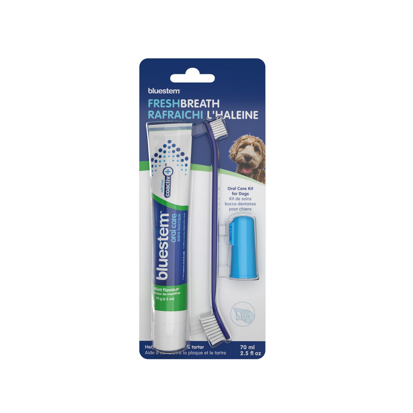 Bluestem - Toothpaste and Oral Care Kit for Dogs (Vanilla & Mint)