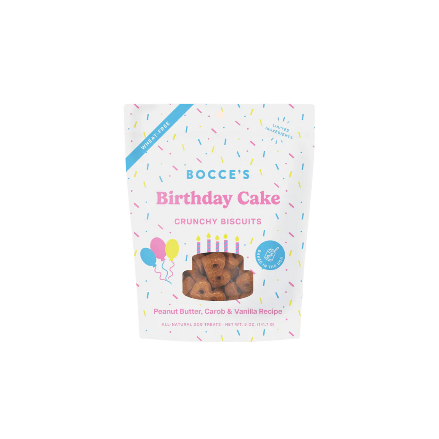 Bocce's Bakery - Birthday Cake Crunchy Dog Treats