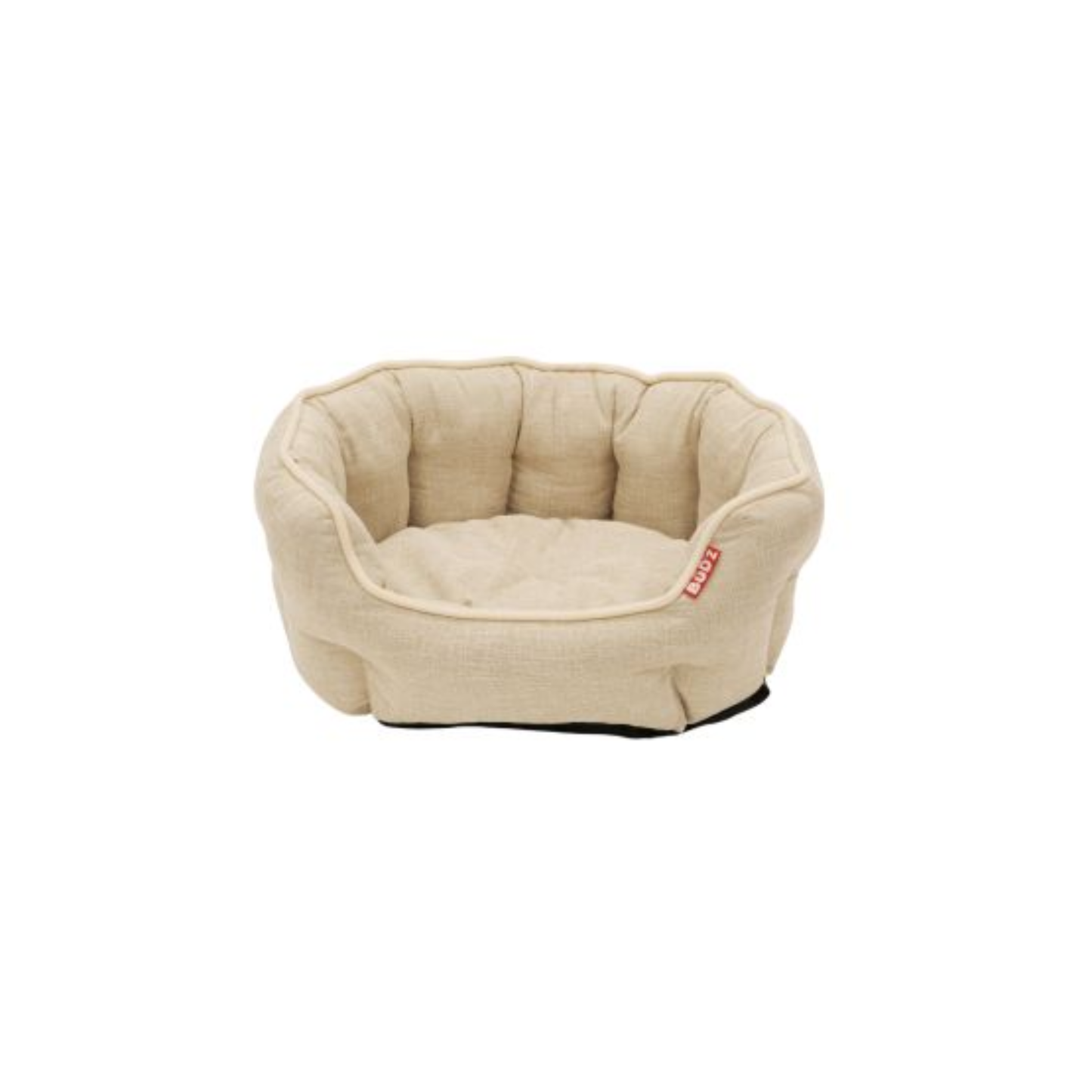 Bud'z - Lit douillet rond pour chat ou chien (beige)