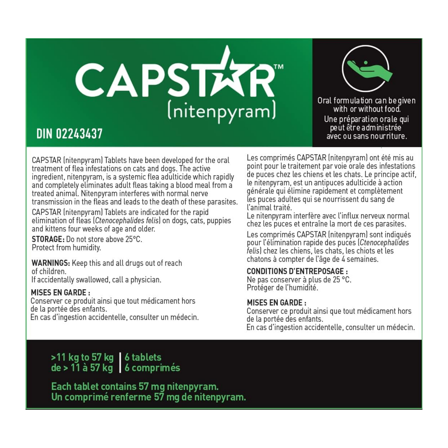 Capstar - Oral Flea Large Dog Treatment (11 kg and above)