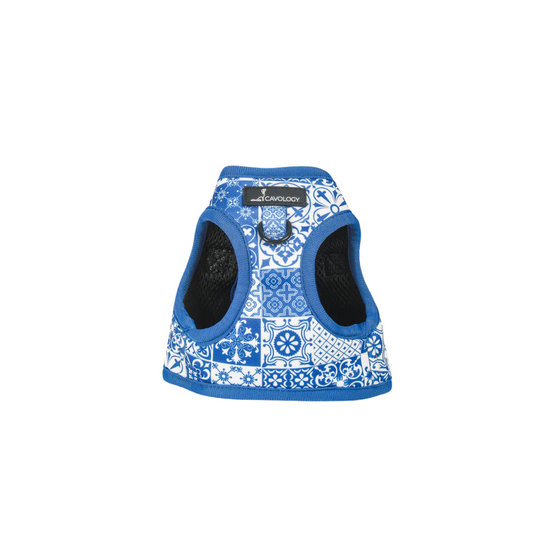 Cavology - Dog Vest Step-in Harness (Blue Tiles Lisbon)