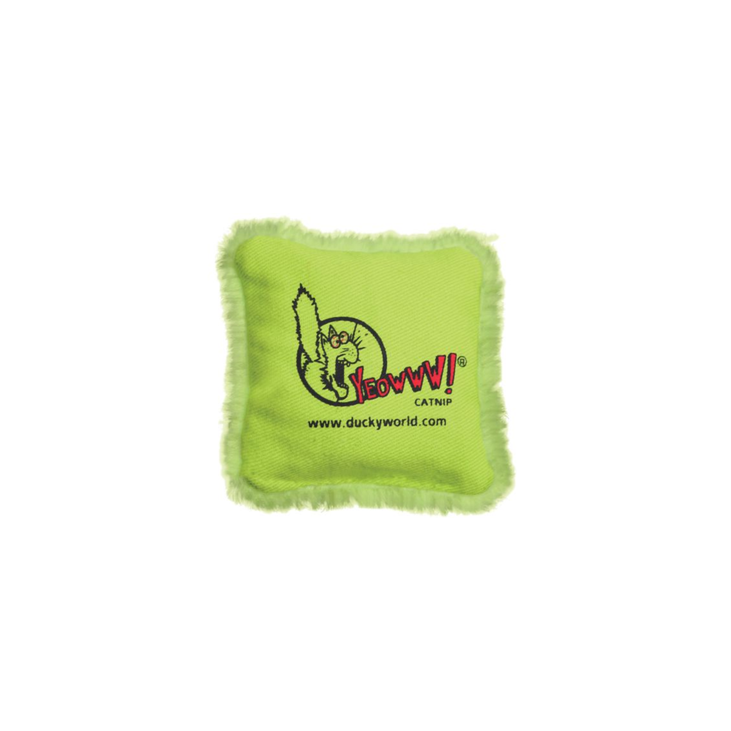 Ducky World - Yeowww! Green Catnip Pillow Cat Toy