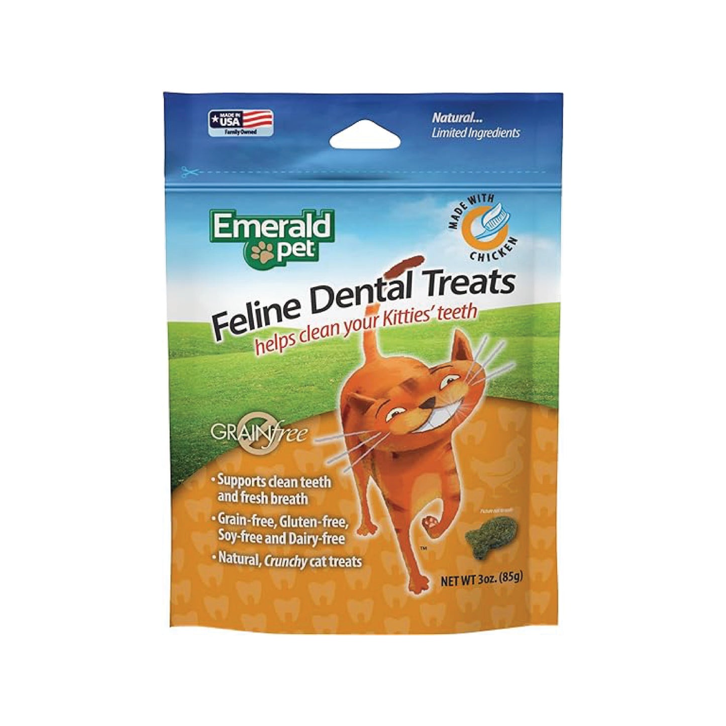Emerald Pet - Friandises dentaires pour chats (poulet)
