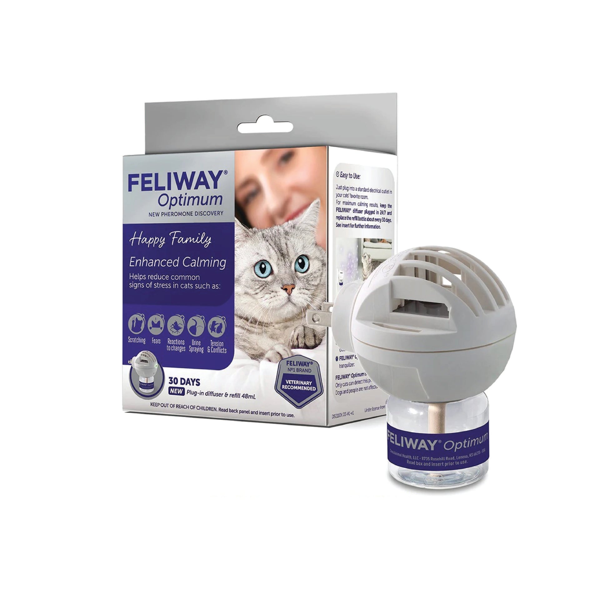 Optimum Pheromone Diffuser Starter Kit for Cats FELIWAY