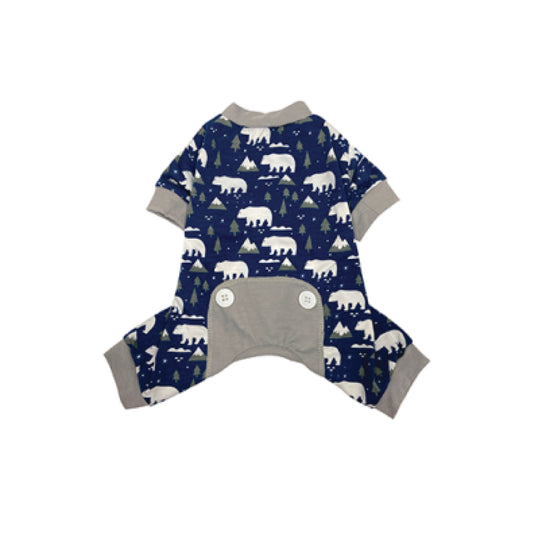 foufouBrands - Arctic Polar Dog Pajama (Blue, X-Small)