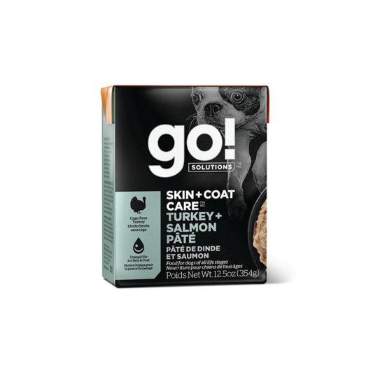 Go! - Skin + Coat Turkey & Salmon Pâté (with Grains)