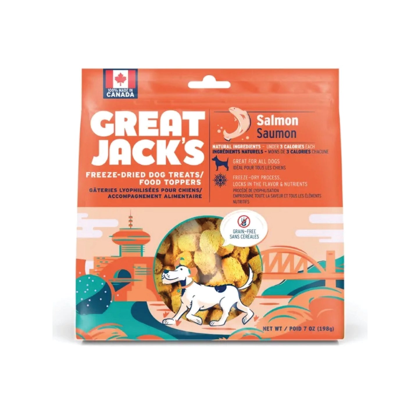 Great Jack's - Gâteries lyophilisées pour chien (au saumon)