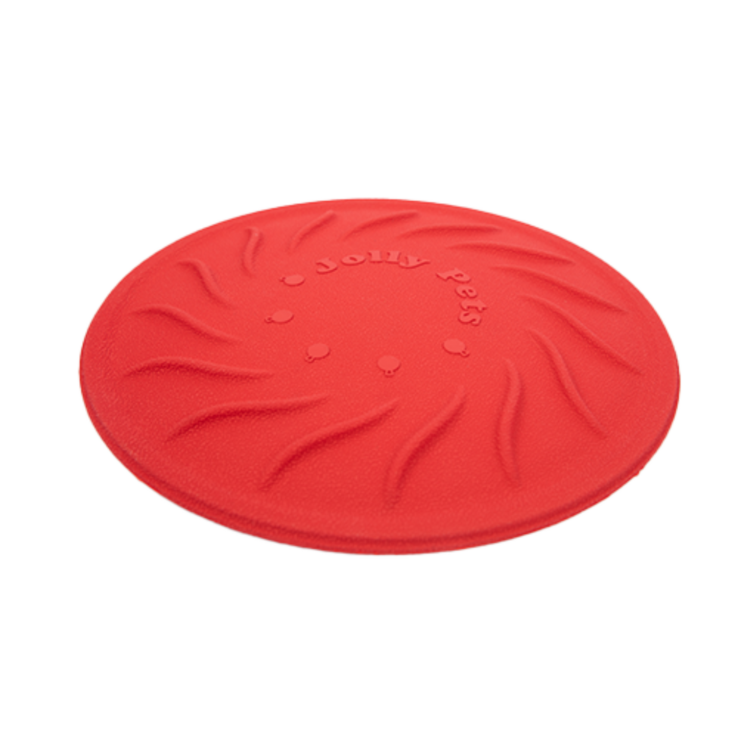 Jolly Pets - Jolly Tuff Flyer Dog Frisbee (Red, 8.5")