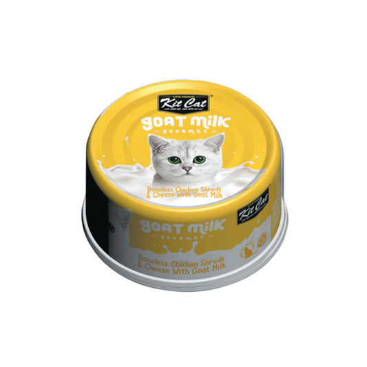 Kit Cat - Boneless Chicken Shreds & Cheese with Goat Milk Wet Cat Food