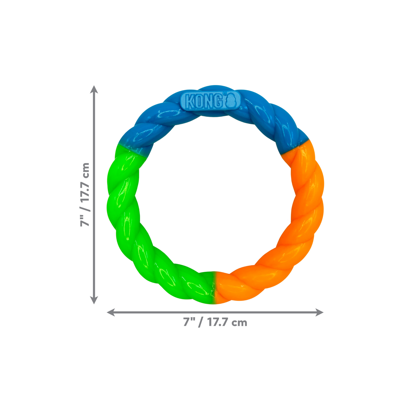 Kong - High-Viz Ring Fetch Dog Toy (Sizes available)