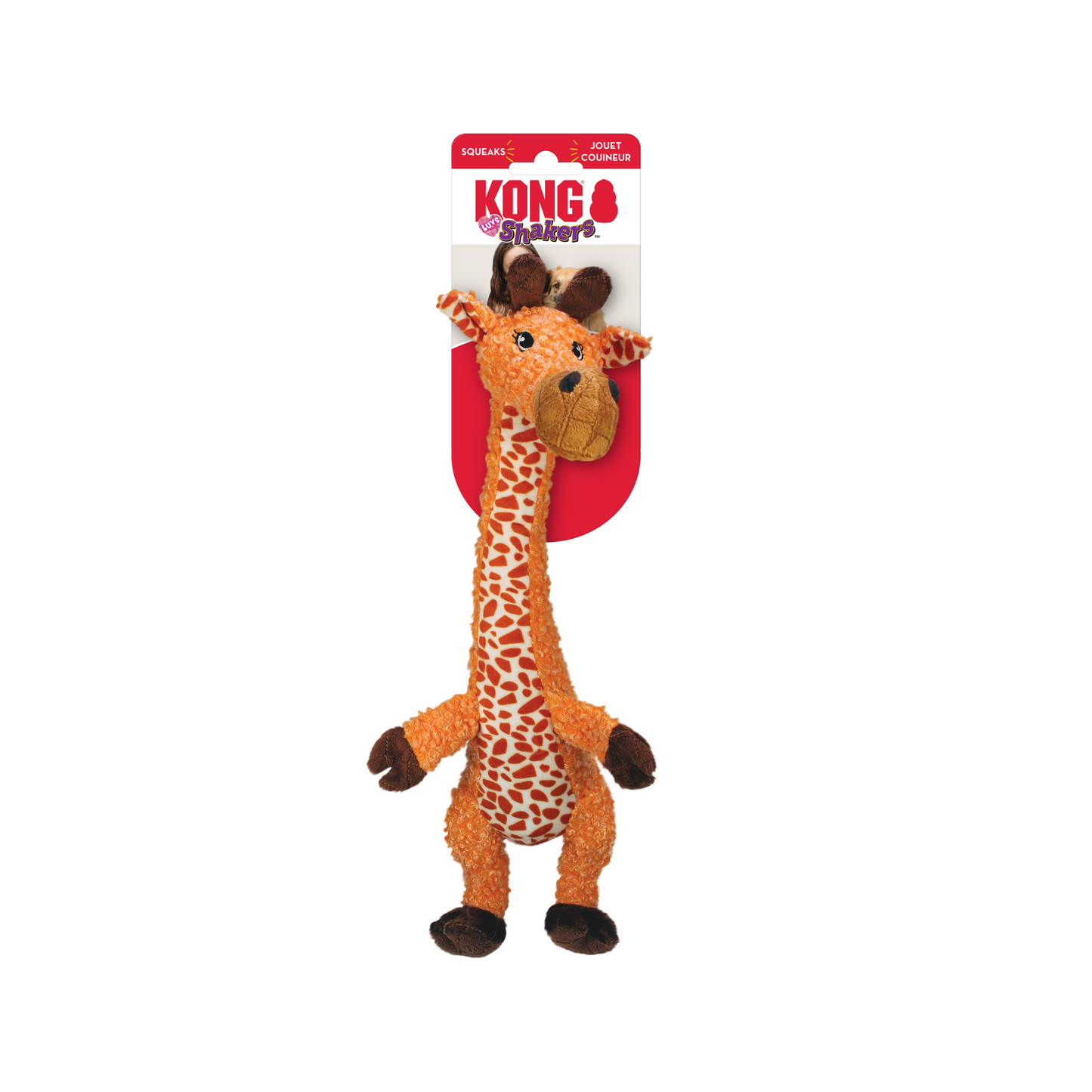 Kong - Shakers Luvs Giraffe Dog Plush Toy