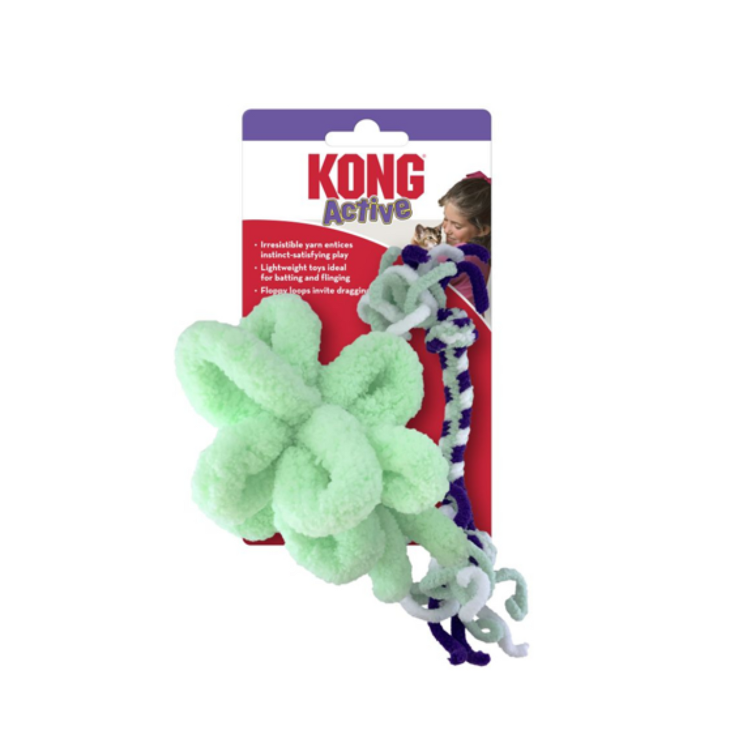 Kong - 2 jouets pour chat Active Cat (menthe et violet)