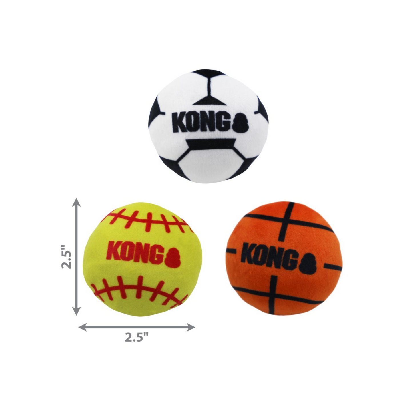 Kong - Catnip Filled Cat Toys Sport Balls