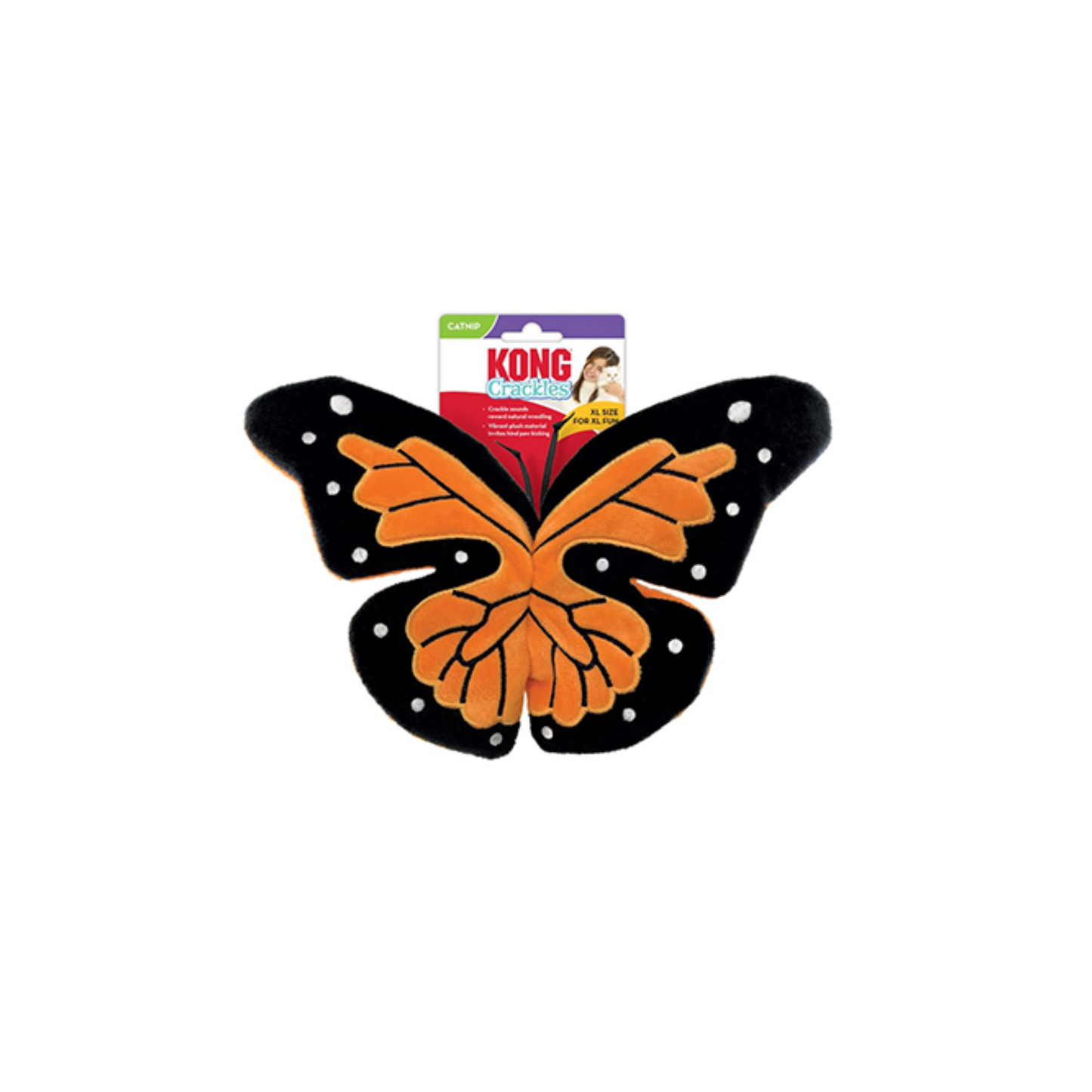 Kong - Jouet pour chat Papillon Crackles Flutterz