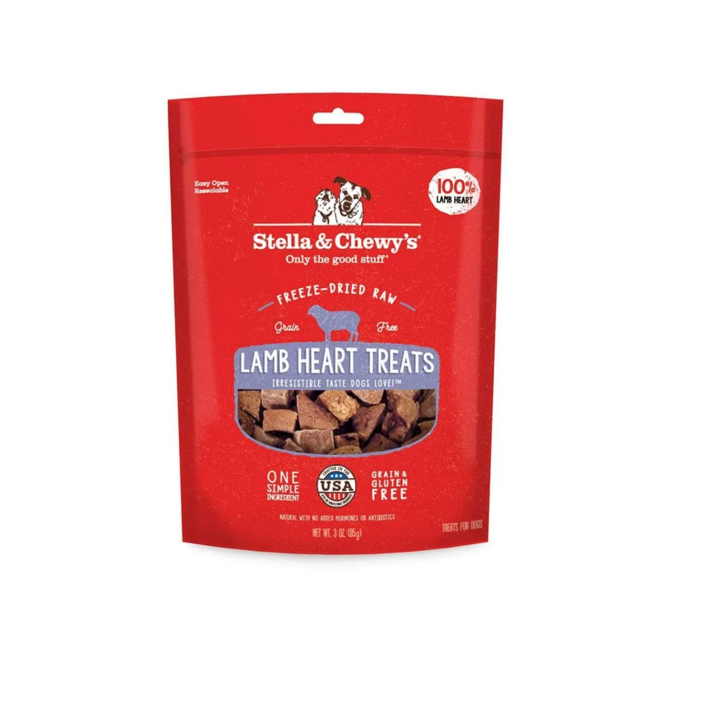 Stella & Chewy's - Lamb Heart Dog Treats