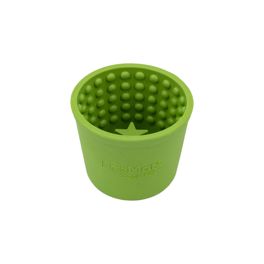 Lickimat - Yoggie Pot Enrichment Dog Bowl (Green)
