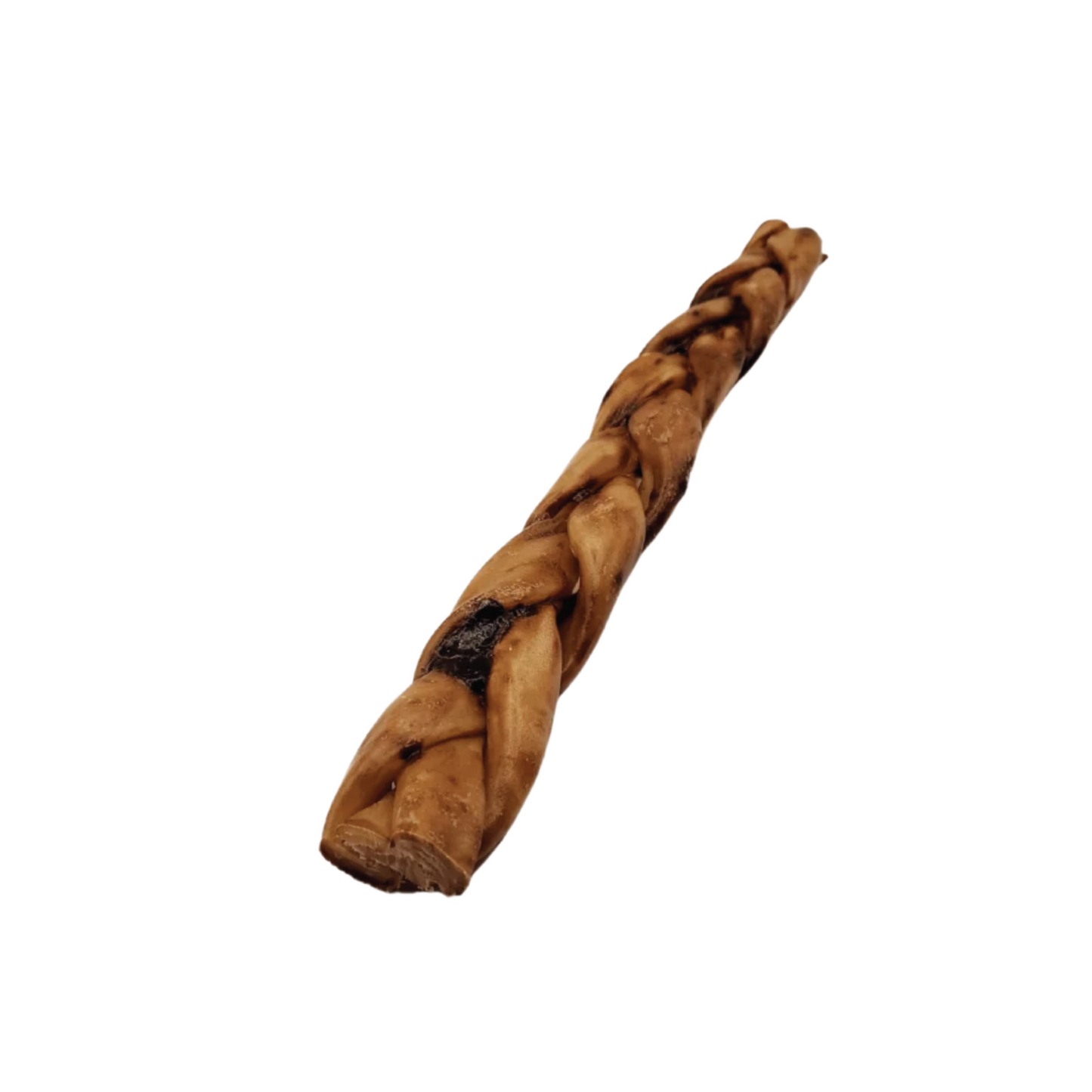 Munchie Bones - Braided Liver Glazed Beef Collagen Stick Dog Chew (12”)