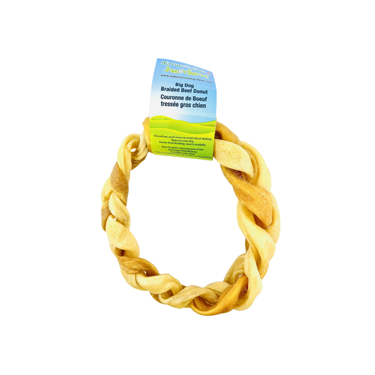 Nature's Own - Anneau de collagène tressé à mâcher pour chien (6-7 pouces)