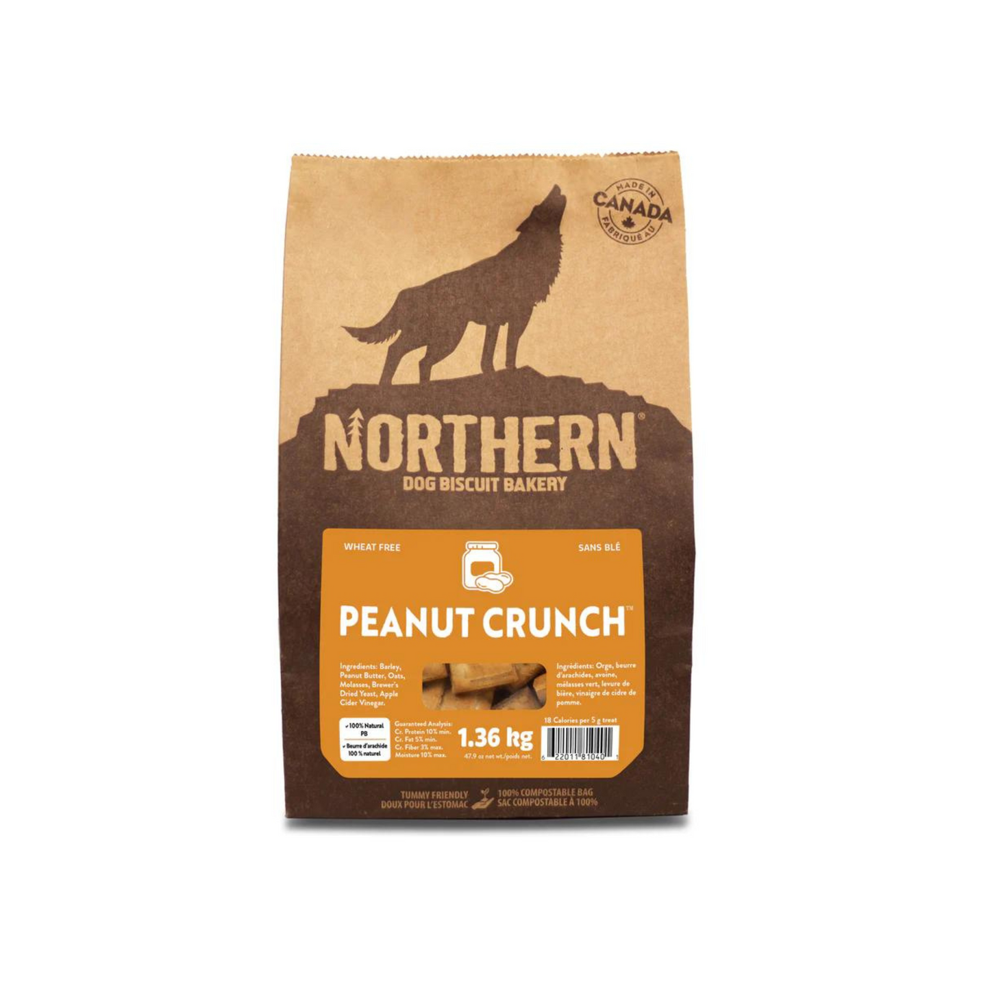 Northern Classic - Wheat-free Dog Biscuits (Peanut Butter)