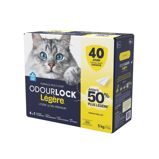 Odourlock - Litière pour chat agglomérante légère, (Parfum délicat, 5 kg)