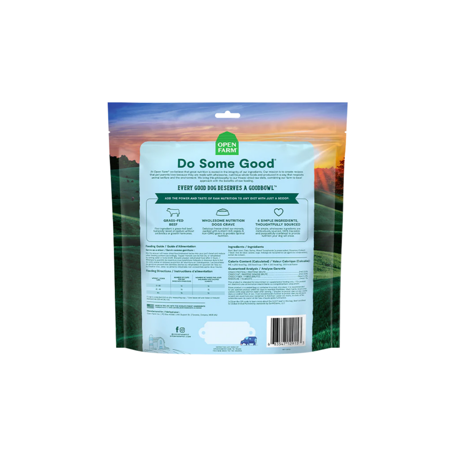 Open Farm - Goodbowl Grass-Fed Beef Freeze-Dried Raw Dog Food