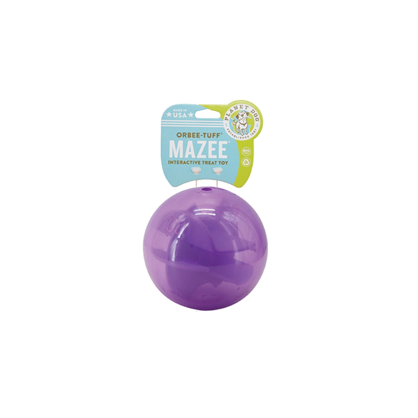 Planet Dog - Jouet interactif pour chien distributeur de friandises Mazee (couleurs disponibles)