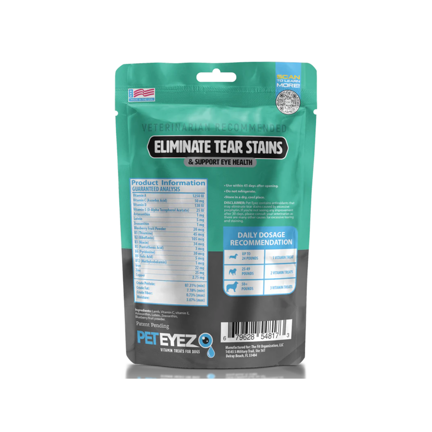 Pet Eyez - Tear Stain Remover Dog Treats (Lamb)