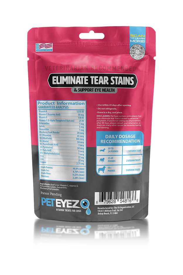 Pet Eyez - Tear Stain Remover Dog Treats (Beef Liver)