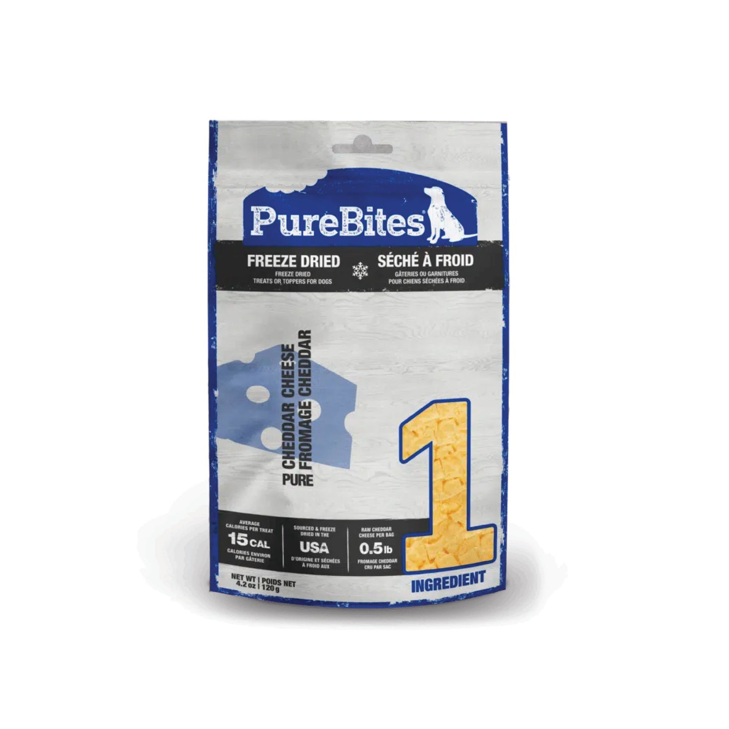 PureBites - Freeze-Dried Dog Treats (Cheddar Cheese)