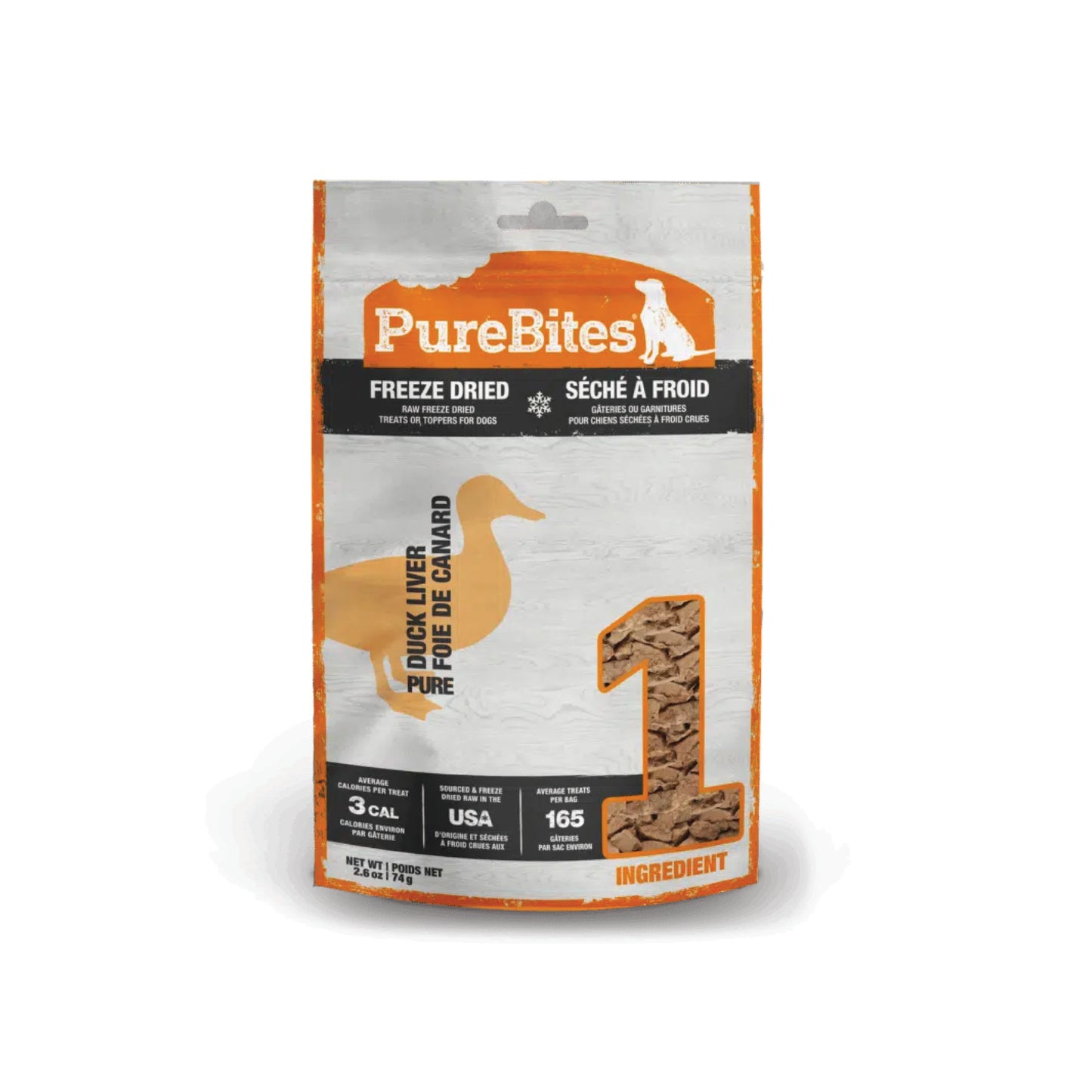 PureBites - Freeze-Dried Dog Treats (Duck Liver)