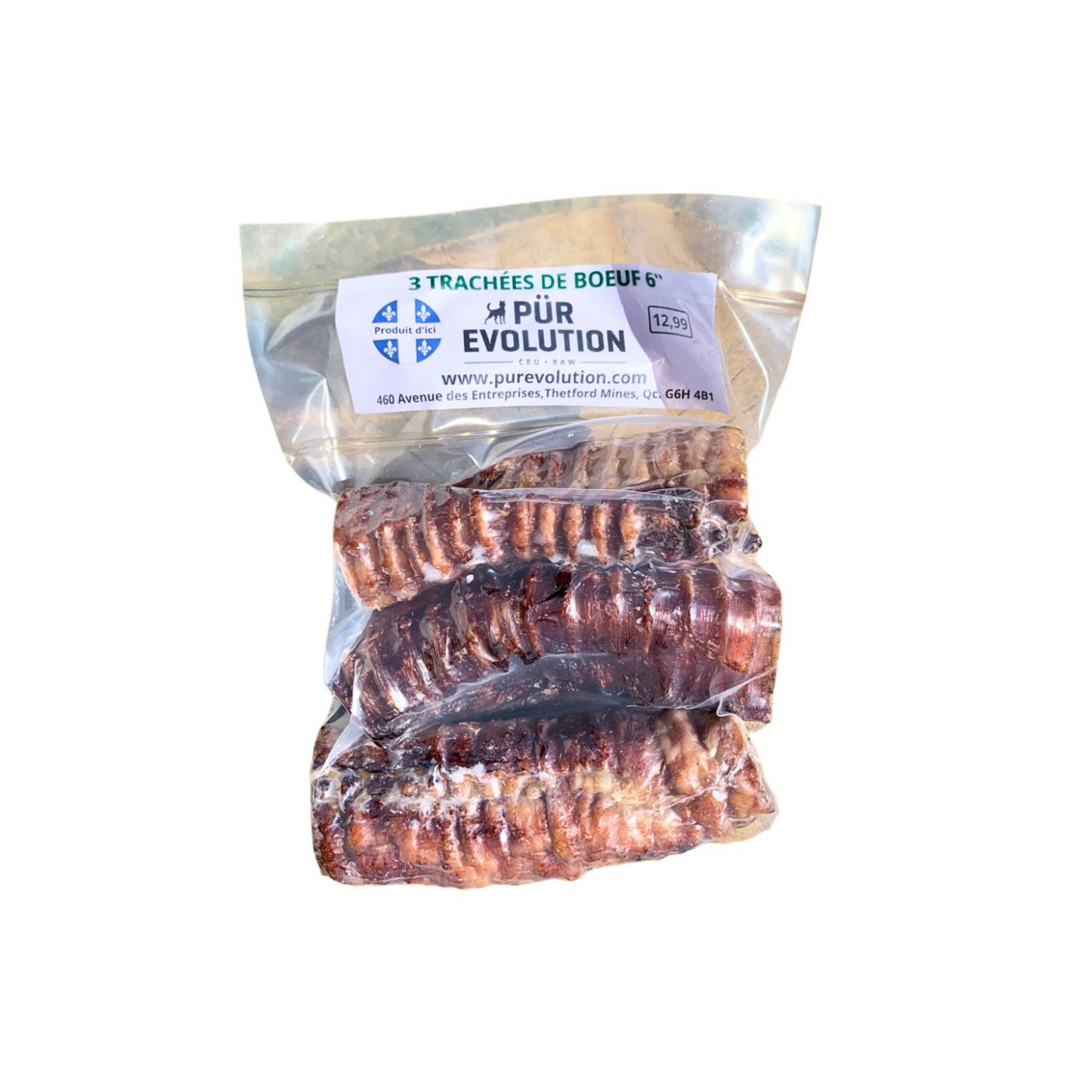 PÜR Evolution - Beef Trachea Dog Chew (pack of 3)