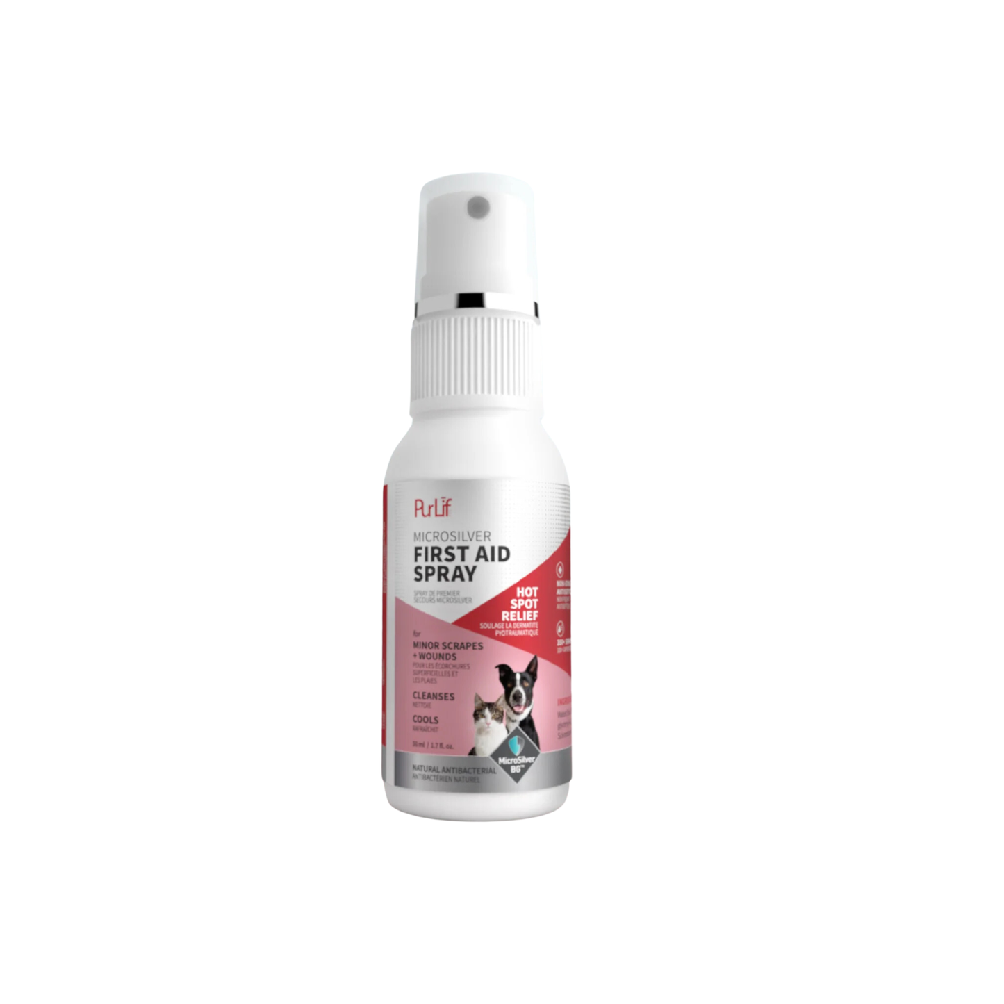 Purlife - Antiseptic Wound and Hot Spot Spray for Cats and Dogs