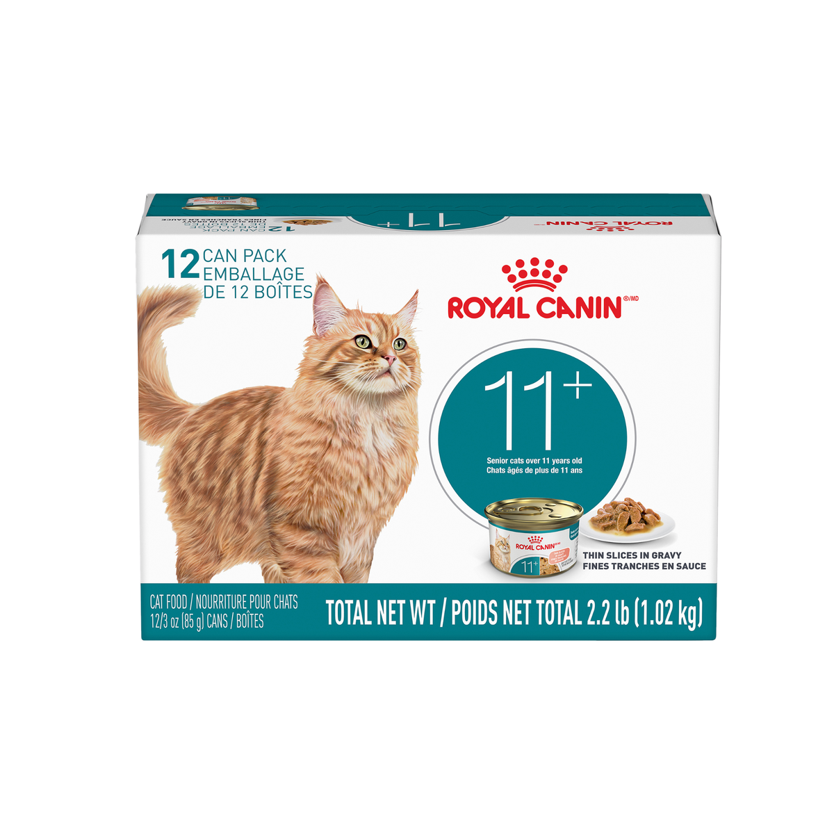 Royal Canin - Fines tranches en sauce nourriture pour chat âgé en conserve (paquet économique de 12)