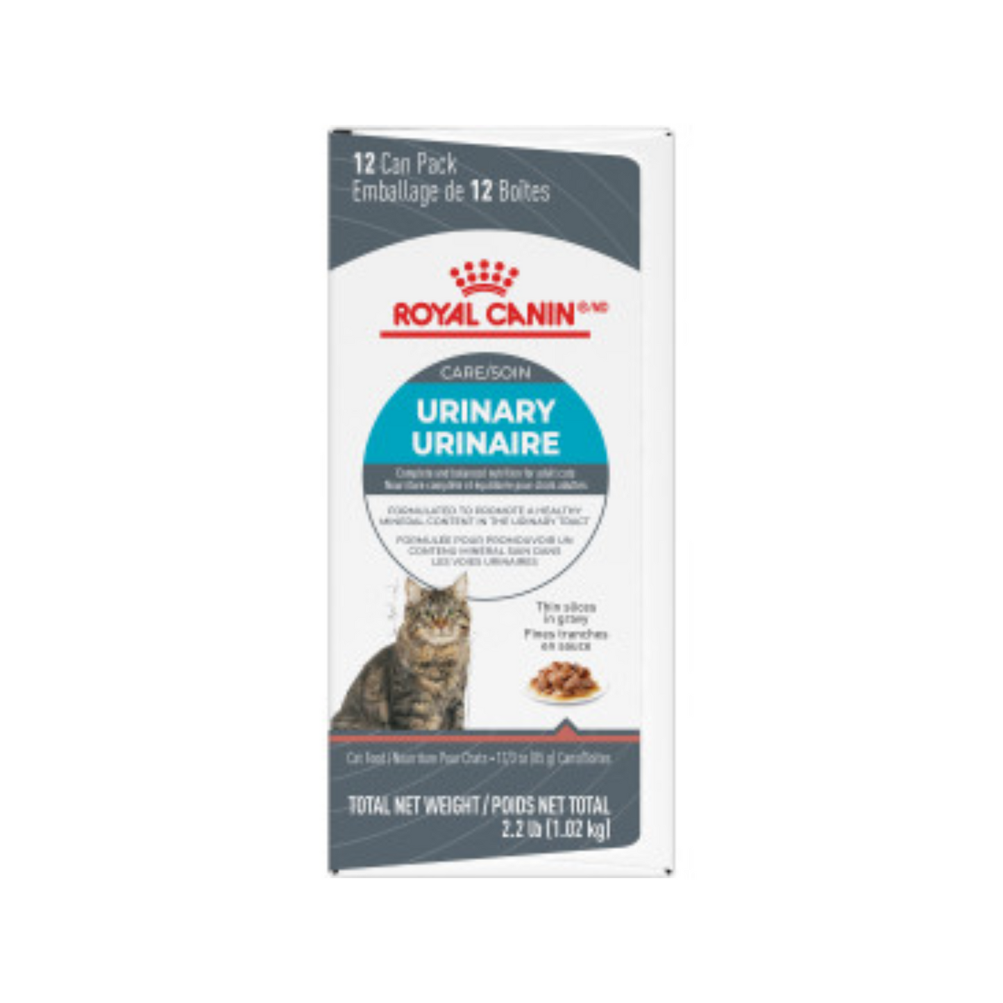 Royal Canin -  Soin urinaire pour chat fines tranches en sauce (paquet économique de 12)