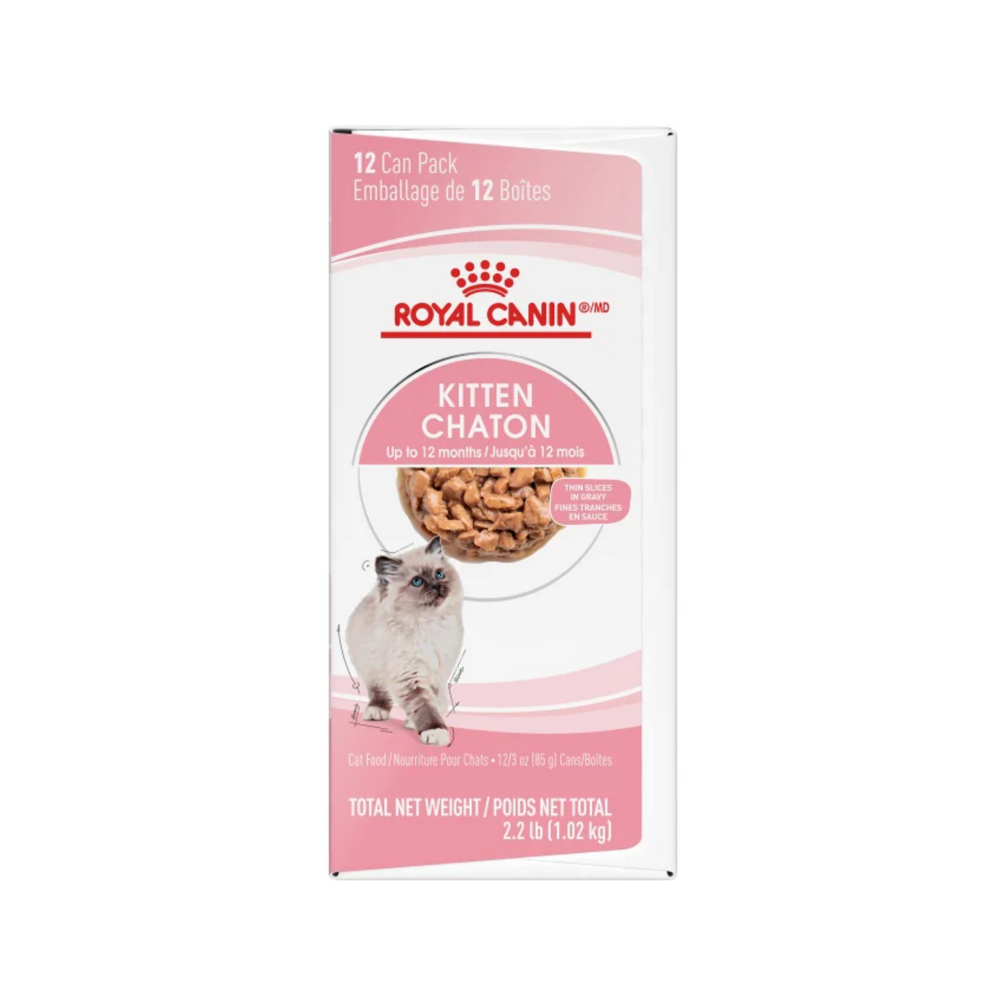 Royal Canin - Slices in Gravy Canned Kitten Food (Economy pack of 12)