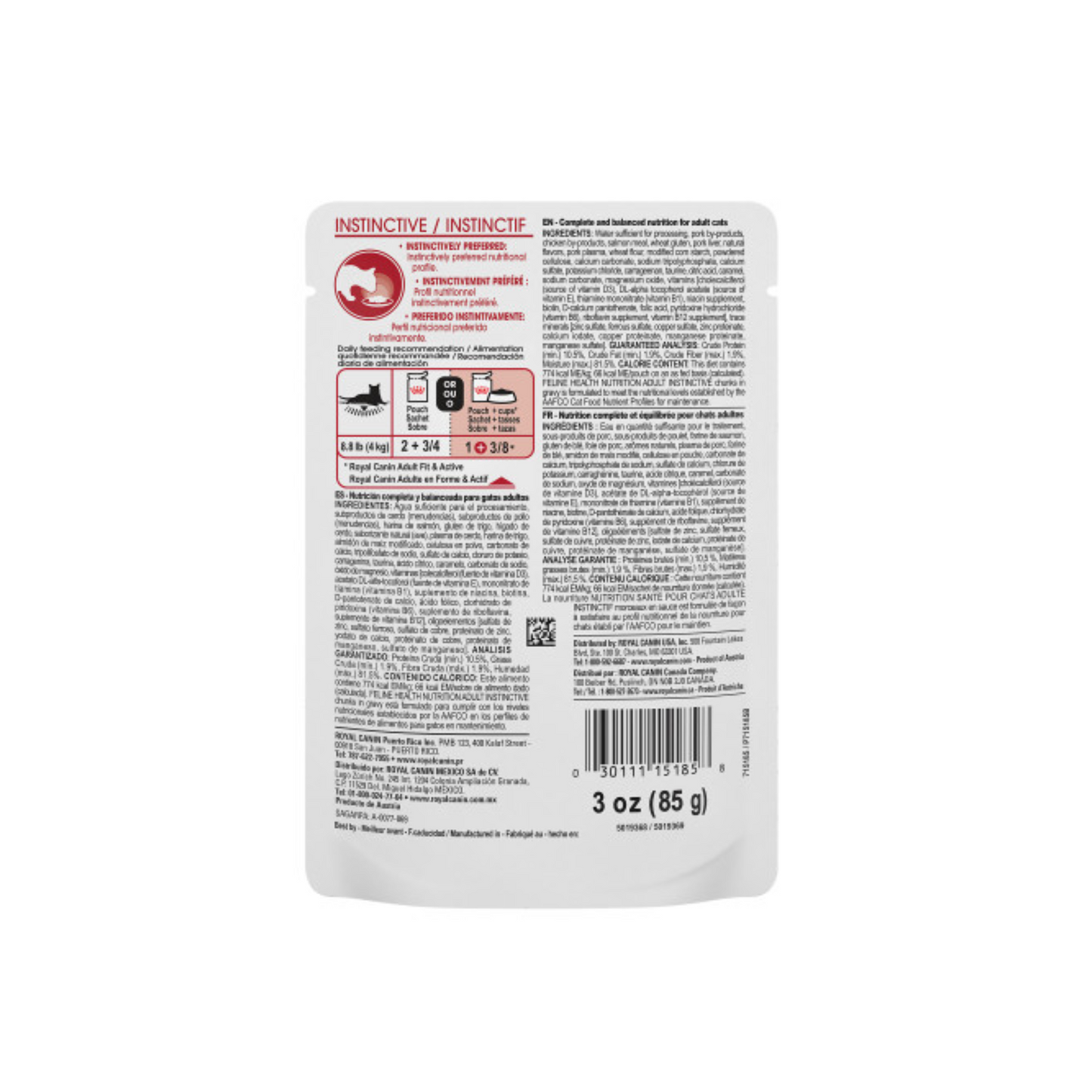 Royal Canin - Adult Instinctive Chunks in Gravy Pouch